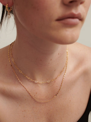 Luna Layered Necklace Gold