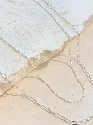 Luna Layered Necklace - Silver
