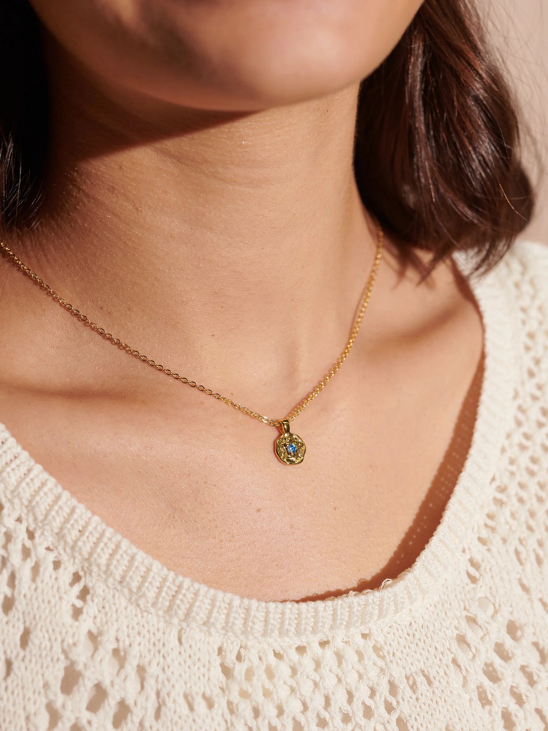 Birthstone Necklace Gold