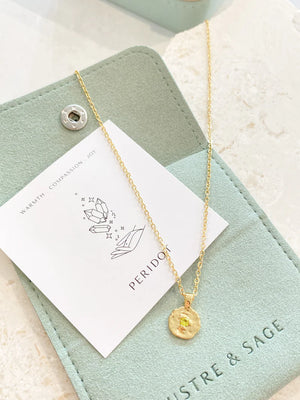 August Birthstone Necklace - Peridot