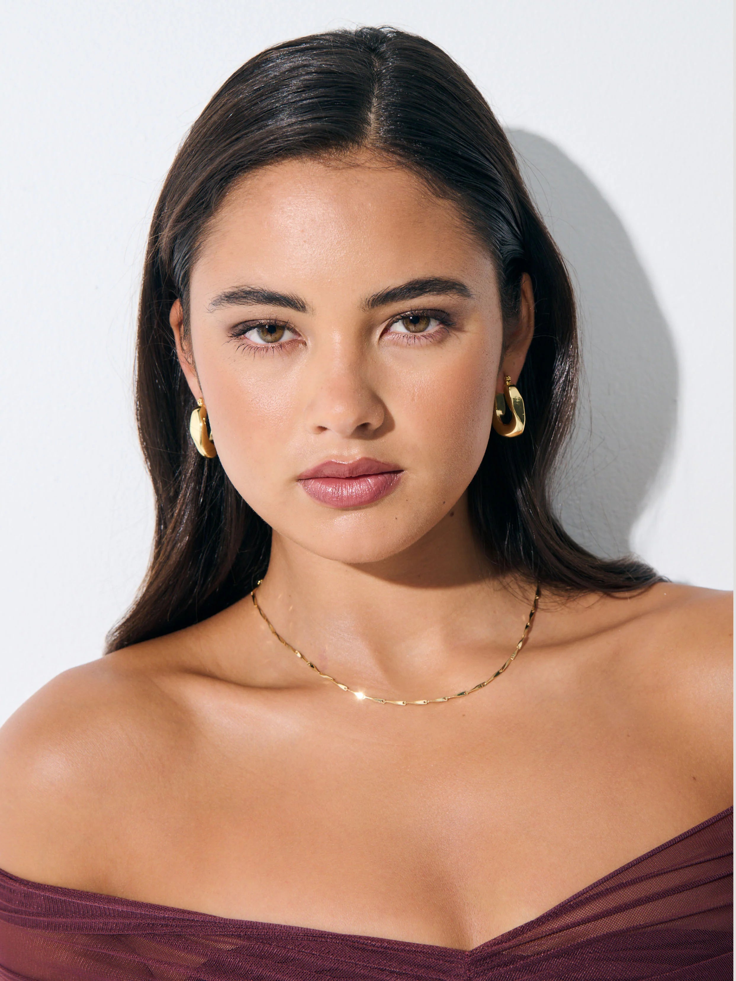 Lea Wavy Earrings Gold