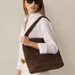 Layla Woven Tote Bag - Brown