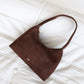 Katie Shoulder Bag - Brown Suede