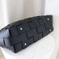 Nelly Woven Tote Bag - Black
