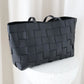Nelly Woven Tote Bag - Black