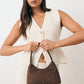 Katie Shoulder Bag - Brown Suede