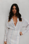La Tinta Shirt - Pastel Watercolour Stripe