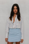 La Tinta Shirt - Pastel Watercolour Stripe