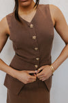 Finch Vest - Chocolate
