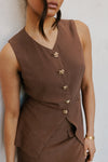 Finch Vest - Chocolate