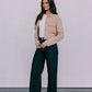 Jovie Cropped Jacket - Beige