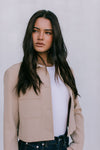 Jovie Cropped Jacket - Beige