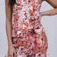 Finora Zip Top - Fleur Print