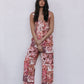 Finora Zip Top - Fleur Print