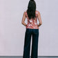 Finora Zip Top - Fleur Print