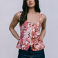 Finora Zip Top - Fleur Print