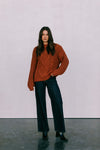 Yuri Cable Knit Jumper - Rust