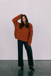 Yuri Cable Knit Jumper - Rust