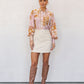Lennon Top - Pink/Tan Print
