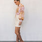 Lennon Top - Pink/Tan Print