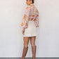Lennon Top - Pink/Tan Print