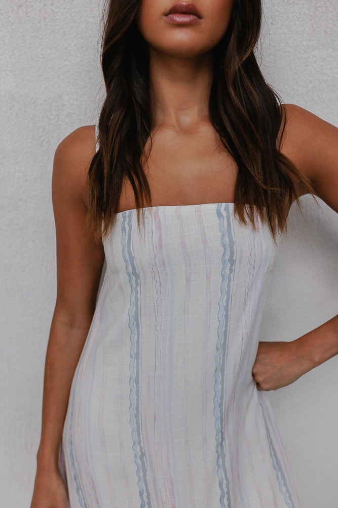 Bevissima Dress - Watercolour Stripe