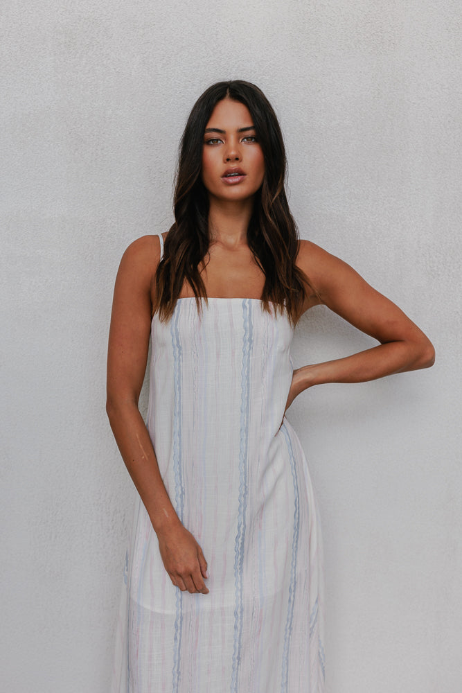 Bevissima Dress - Watercolour Stripe