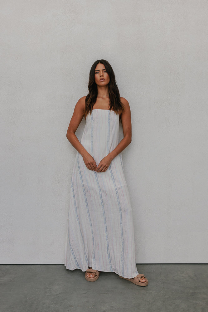 Bevissima Dress - Watercolour Stripe