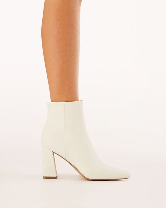 Indeera Ankle Boots - Bone