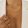 Sylvia Snake Chain Necklace - Gold