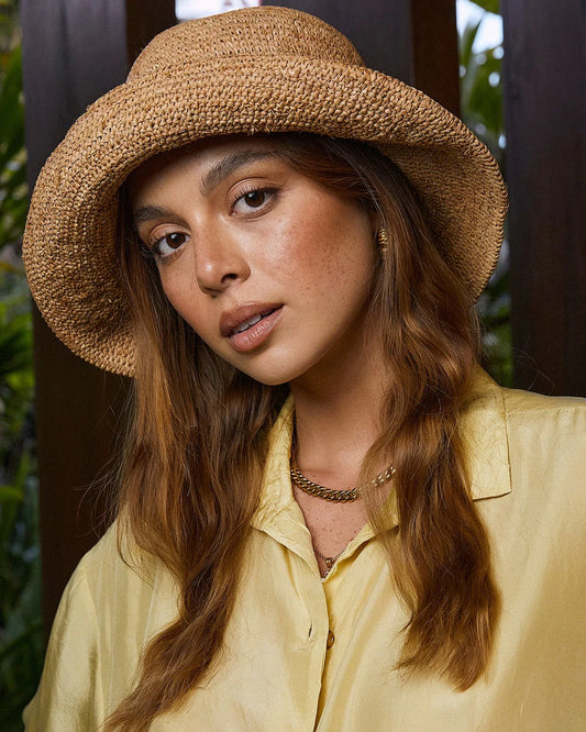 Mirabel Bucket Hat - Dark Natural