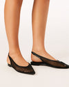 Margot Flats - Black Mesh