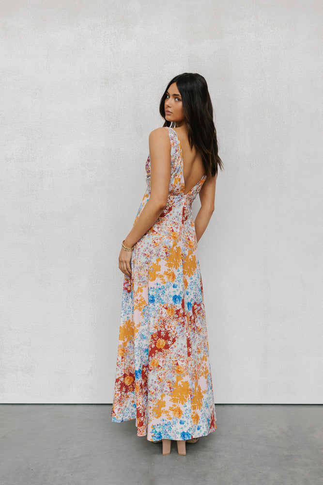Quaint Maxi Dress Bloom Floral Print