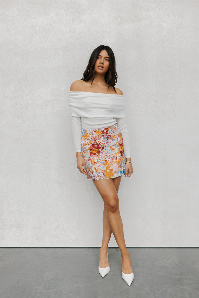 Paola Skirt - Bloom Print