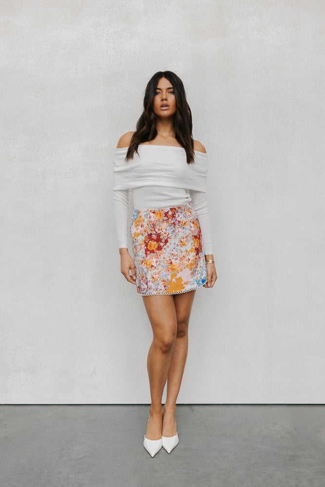 PRE ORDER OCTOBER - Paola Skirt - Bloom Print