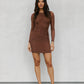 Phoebe Dress - Chocolate