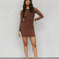 Phoebe Dress - Chocolate