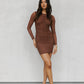 Phoebe Dress - Chocolate