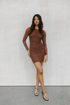 Phoebe Dress - Chocolate