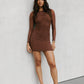 Phoebe Dress - Chocolate