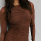 Phoebe Dress - Chocolate