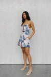 Laree Dress - Cream/Blue Paisley