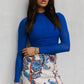 Fariseo Skirt - Cream/Blue Paisley