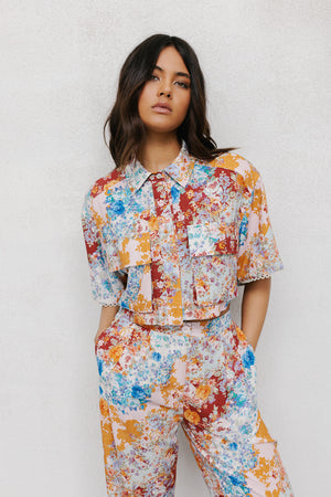 Esimio Top - Bloom Print