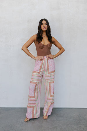 Quest Pants Pink Tile