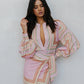 PRE ORDER EARLY OCTOBER - Jordyn Shirt - Pink Tile