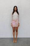 PRE ORDER - Geneve Skirt - Pink Tile