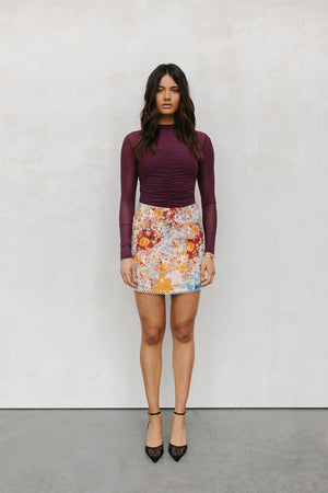 PRE ORDER OCTOBER - Paola Skirt - Bloom Print