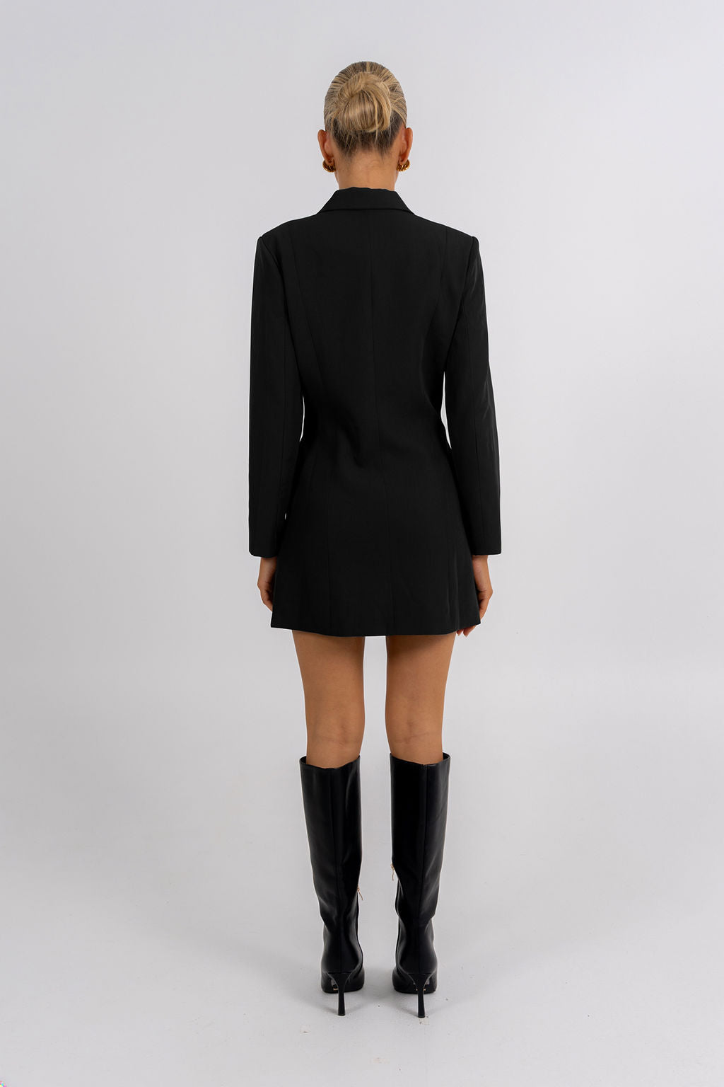 Cassie Blazer Dress Black