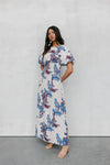 Pelato Dress - Cream/Blue Paisley